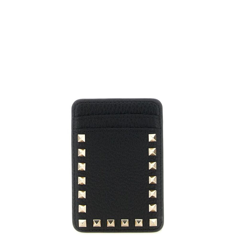 Valentino Garavani Women Valentino Garavani 'Rockstud' Magnetic Card Holder